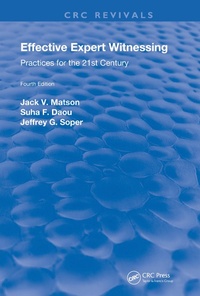 Abbildung von: Effective Expert Witnessing, Fourth Edition - CRC Press