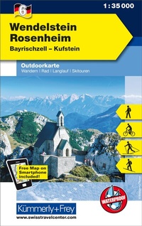 Abbildung von: Kümmerly+Frey Outdoorkarte Deutschland 6 Wendelstein, Rosenheim 1:35.000 - Hallwag Kümmerly+Frey