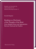 Cover: Reading as a Disclosure of the Thoughts of the Heart - Harrassowitz Verlag