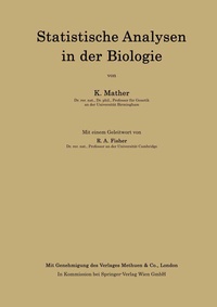 Abbildung von: Statistische Analysen in der Biologie - Springer