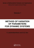 Cover: Method of Variation of Parameters for Dynamic Systems - Routledge