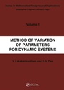 Cover: Method of Variation of Parameters for Dynamic Systems - Routledge