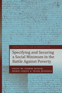 Enlarge image Cover: Specifying and Securing a Social Minimum in the Battle Against Poverty - Hart Publishing