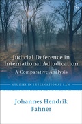 Bild: Judicial Deference in International Adjudication - Hart Publishing