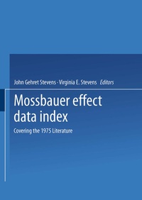 Abbildung von: Mössbauer Effect Data Index - Springer