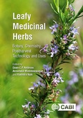 Cover: Leafy Medicinal Herbs - CABI Publishing