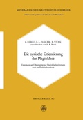 Cover: Die optische Orientierung der Plagioklase - Birkh&auml;user