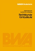 Cover: Rechtskunde f&uuml;r Kaufleute - Springer Gabler