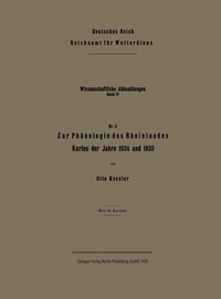 Abbildung von: Zur Phänologie des Rheinlandes - Springer