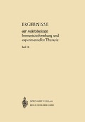 Abbildung von: Ergebnisse der Mikrobiologie Immunitätsforschung und Experimentellen Therapie - Springer