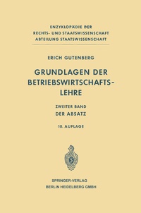 Abbildung von: Grundlagen der Betriebswirtschaftslehre - Springer