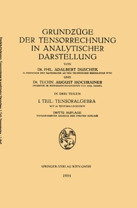 Abbildung von: Grundzüge der Tensorrechnung in analytischer Darstellung - Springer