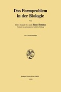 Abbildung von: Das Formproblem in der Biologie - Springer