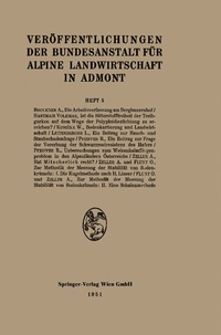 Abbildung von: Veröffentlichungen der Bundesanstalt für alpine Landwirtschaft in Admont 5 - Springer