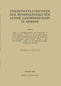 Abbildung von: Veröffentlichungen der Bundesanstalt für alpine Landwirtschaft in Admont 9 - Springer