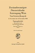 Bild: Zweiundzwanzigste &Ouml;sterreichische &Auml;rztetagung Wien - Springer