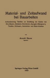Abbildung von: Material- und Zeitaufwand bei Bauarbeiten - Springer