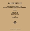 Cover: Jahrbuch der Zentralanstalt f&uuml;r Meteorologie und Geodynamik in Wien - Springer