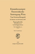 Abbildung von: Einundzwanzigste Österreichische Ärztetagung Wien - Springer