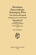 Bild: Dreizehnte &Ouml;sterreichische &Auml;rztetagung Wien van Swieten-Kongre&szlig; - Springer