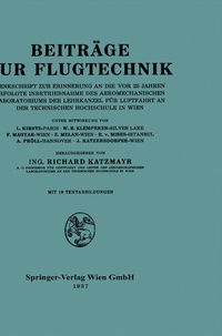 Abbildung von: Beiträge zur Flugtechnik - Springer