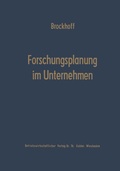 Cover: Forschungsplanung im Unternehmen - Springer Gabler