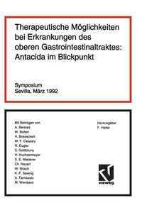 Abbildung von: Therapeutische Möglichkeiten bei Erkrankungen des oberen Gastrointestinaltraktes: Antacida im Blickpunkt - Vieweg+Teubner Verlag