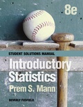 Cover: Student Solutions Manual to accompany Introductory Statistics, 8e - Wiley