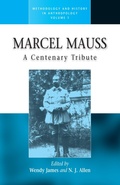 Cover: Marcel Mauss - Berghahn Books