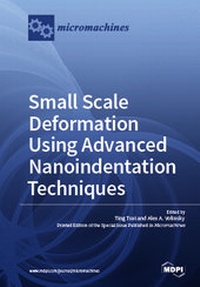 Enlarge image Cover: Small Scale Deformation using Advanced Nanoindentation Techniques - MDPI