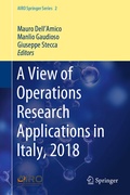 Cover: A View of Operations Research Applications in Italy, 2018 - Springer