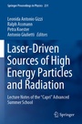 Cover: Laser-Driven Sources of High Energy Particles and Radiation - Springer