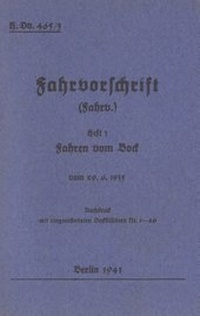 Abbildung von: H.Dv. 465/3 Fahrvorschrift - Heft 3 - Fahren vom Bock - BoD - Books on Demand