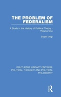 Cover: The Problem of Federalism - Routledge