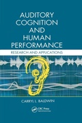 Cover: Auditory Cognition and Human Performance - CRC Press
