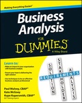Cover: Business Analysis For Dummies - Wiley