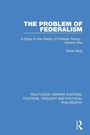 Cover: The Problem of Federalism - Routledge