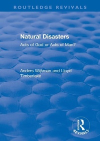 Enlarge image Cover: Natural Disasters - Routledge