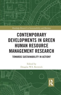 Enlarge image Cover: Contemporary Developments in Green Human Resource Management Research - Routledge