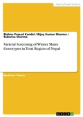 Cover: Varietal Screening of Winter Maize Genotypes in Terai Region of Nepal - GRIN Verlag