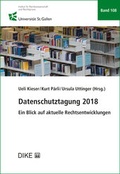 Cover: Datenschutztagung 2018 - Dike Verlag Z&uuml;rich