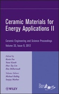 Cover: Ceramic Materials for Energy Applications II, Volume 33, Issue 9 - Wiley
