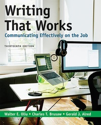 Enlarge image Cover: Writing That Works: Communicating Effectively on the Job - Bedford/Saint Martin's