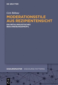 Abbildung von: Moderationsstile aus Rezipientensicht - De Gruyter