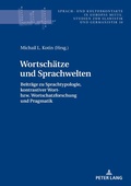 Cover: Wortsch&auml;tze und Sprachwelten - Peter Lang Verlag