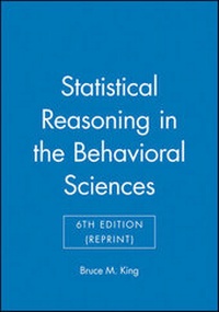 Enlarge image Cover: Statistical Reasoning in the Behavioral Sciences - Wiley