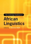 Cover: Cambridge Handbook of African Linguistics - Cambridge University Press