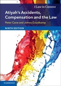 Cover: Atiyah's Accidents, Compensation and the Law - Cambridge University Press