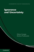 Cover: Ignorance and Uncertainty - Cambridge University Press