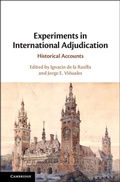 Cover: Experiments in International Adjudication - Cambridge University Press